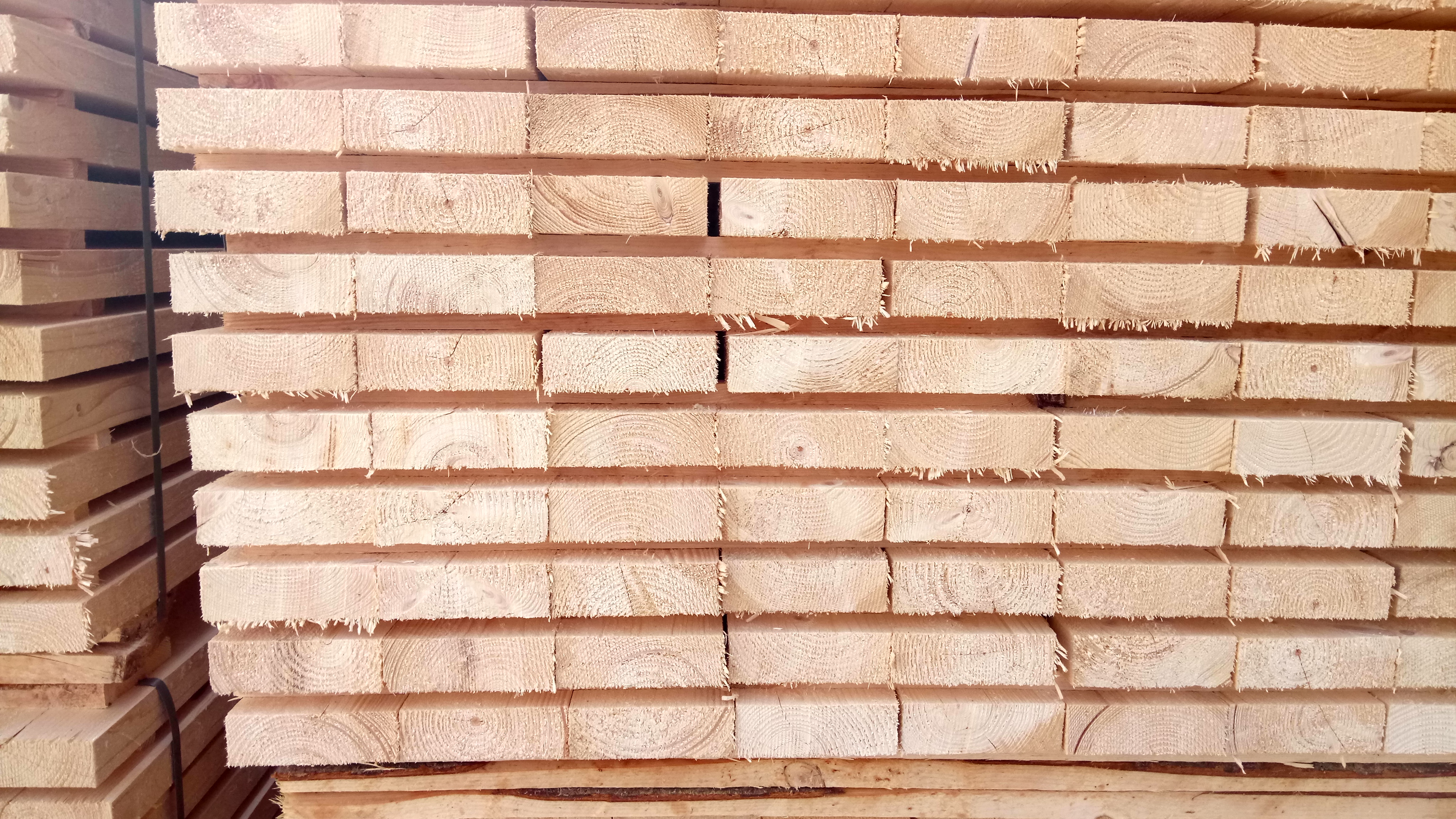 Доска обрезная 75x100x6000 мм, сорт 2, естественной влажности